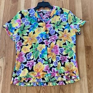 Vintage Notations Floral Blouse